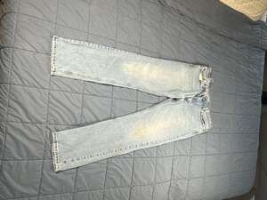 Levi's 501 Classic Straight Leg Jeans Light Wash W38 L32
